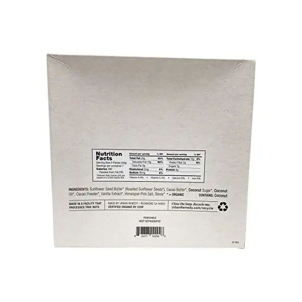 Organic Cacao Sunflower Squares 7ct, 1.5 OZ 3