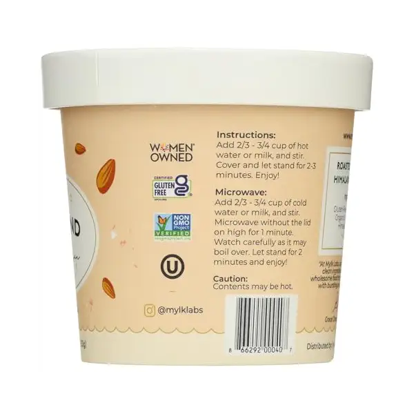 Roasted Almond & Himalayan Pink Salt Oatmeal Cup 5