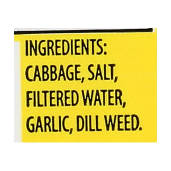 Dill Garlic Saurkraut, 16 FZ 4