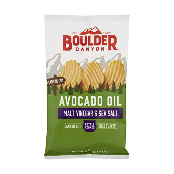 Avocado Oil Malt Vinegar Sea Salt Potato Chips, 5.25 OZ 1