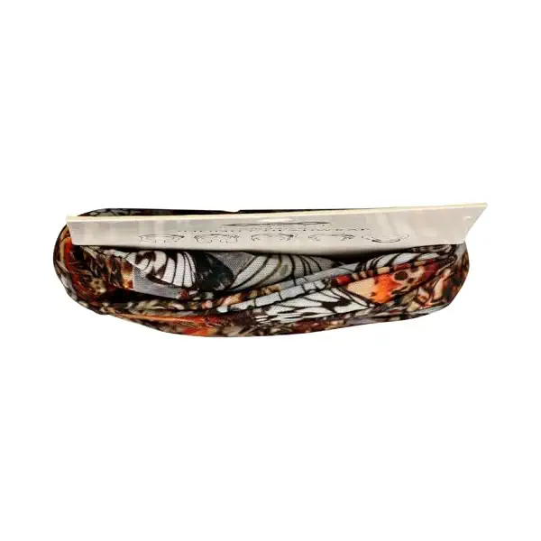 Orange/Brown Floral Infinity Headwrap 3