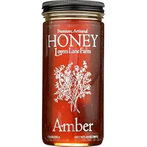 Amber Wildflower Honey Glass, 12 OZ