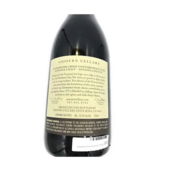 Sonoma Coast Pinot Noir 3