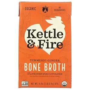 Organic Turmeric Ginger Chicken Bone Broth, 16.9 OZ