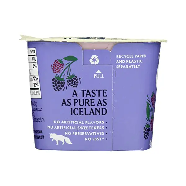 Blackberry Boysenberry Skyr Yogurt, 5.3 OZ 6