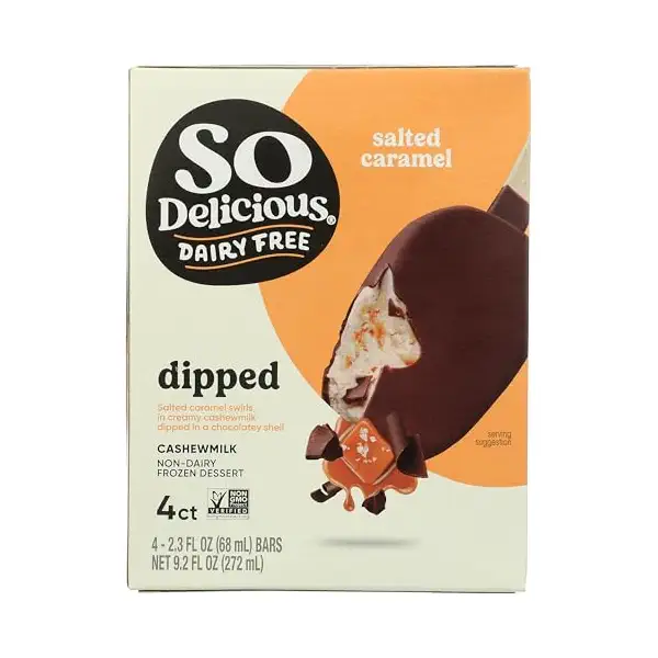 Dipped Salted Caramel Cashewmilk Frozen Bars 4 Count, 9.2 FZ 1