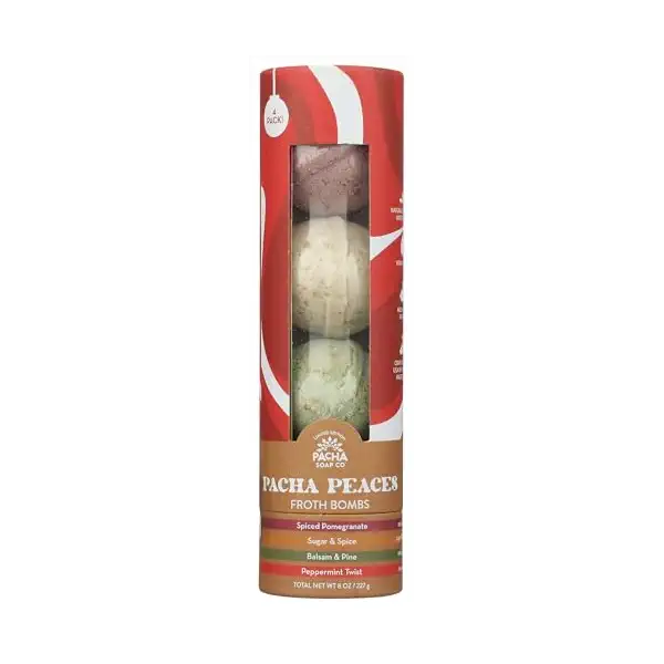 Pacha Peaces Holiday Froth Bomb Collection, 8 OZ 1