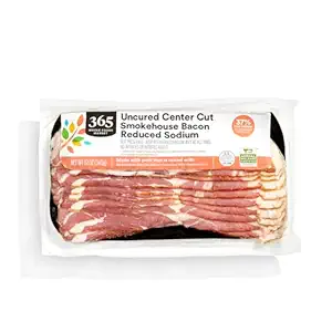 Reduced Sodium Uncured Center Cut Smokehouse Bacon, 12 OZ