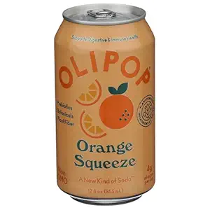 Orange Squeeze Prebiotic Soda, 12 FZ