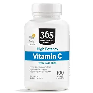 365 by Whole Foods Market, Vitamin C with Rosehips, High Potency, 100 Tablets