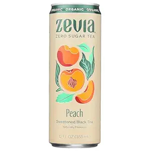 Organic Sweetened Peach Black Tea, 12 FZ