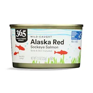 Wild Alaskan Red Sockeye Salmon, 7.5 OZ