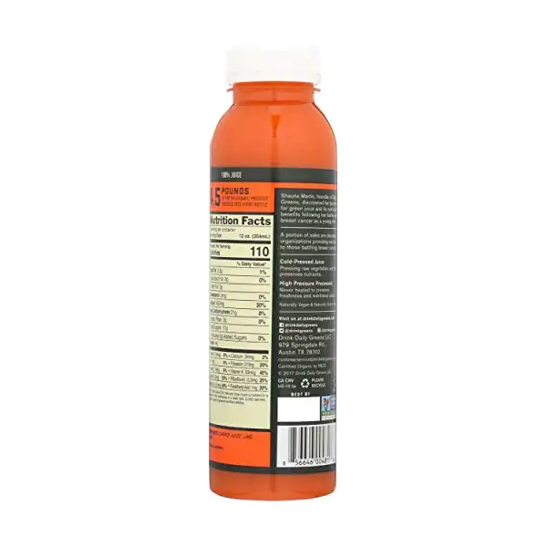 Organic Carrot Lime Juice, 12 FZ 2