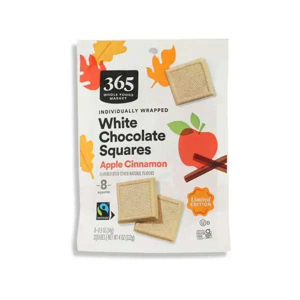 Apple Cinnamon White Chocolate Square 8 Count, 4 OZ 1