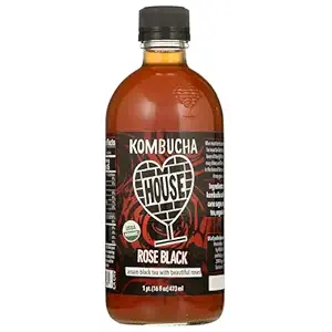 Organic Rose Black Kombucha, 16 FZ