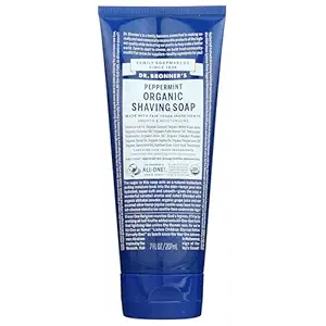 Organic Peppermint Shaving Soap, 7 FZ
