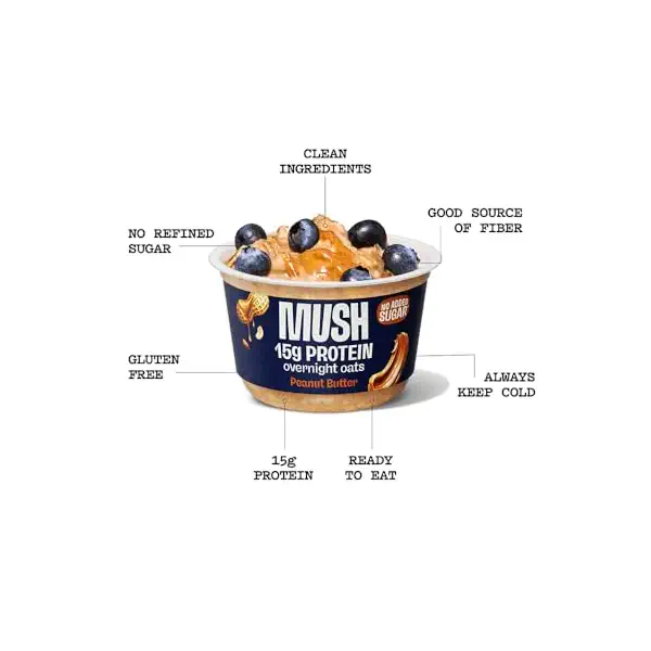 Peanut Butter Protein Overnight Oats, 5.5 OZ 2