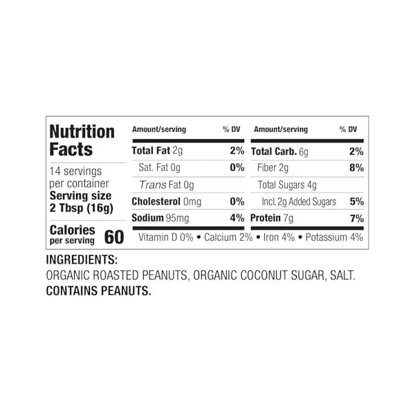 Organic Peanut Butter Powder, 8 OZ 6