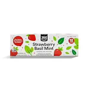 Strawberry Mint Basil Sparkling Water 12 Pack, 12 FZ