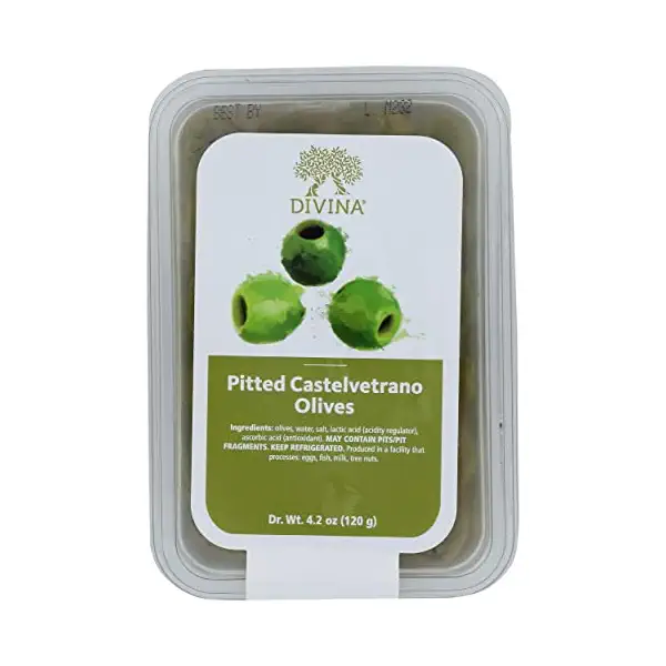 Pitted Castelvetrano Olives Deli Cup, 4.9 OZ 1