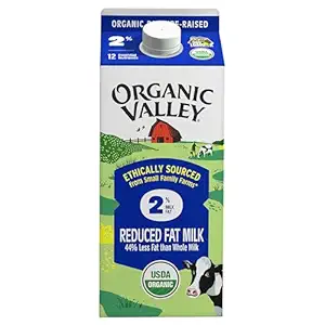 Organic Reduced Fat Milk, 0.5 GL