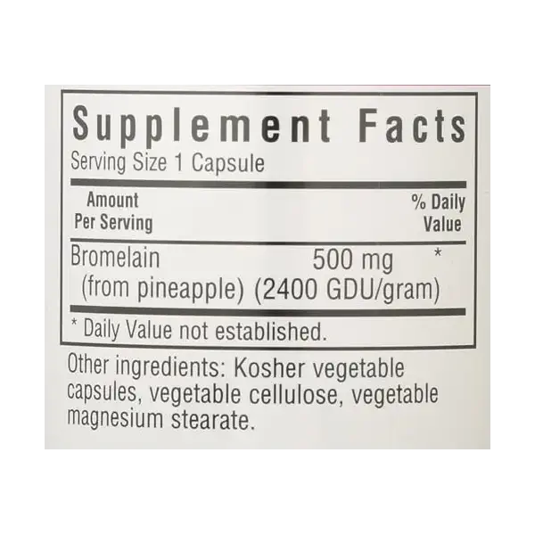 Super Bromelain 500 MG, 60 CT 3