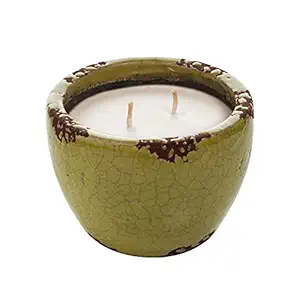 Ivory Ceramic Mosquito Repellant Candle, 1 EA