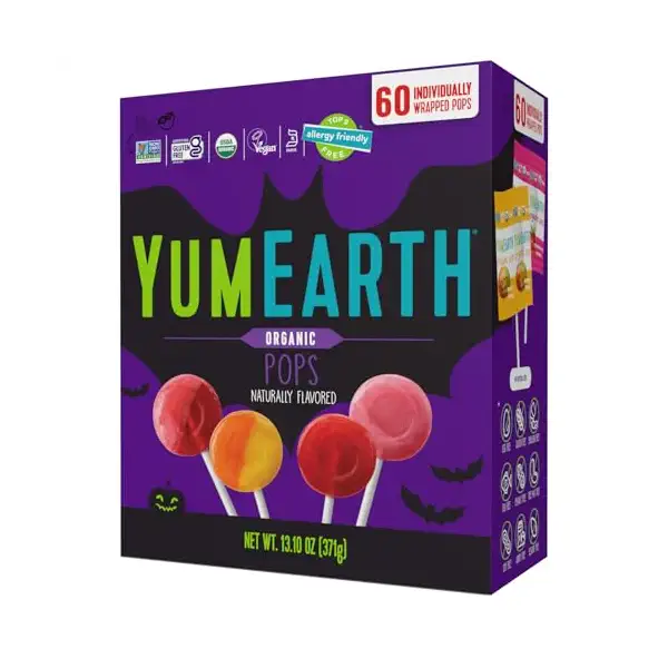 Organic Halloween Lollipops, 13.1 OZ 1