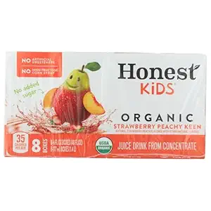 Organic Strawberry Peachy Keen Juice 8 Pack, 6 FZ