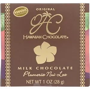 Large Plumeria Milk Chocolate, 1 OZ