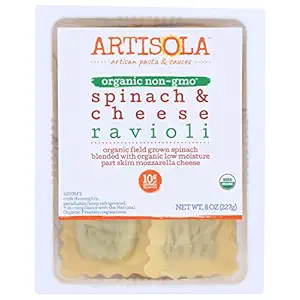Organic Spinach & Cheese Ravioli, 8 OZ