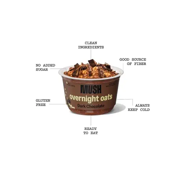 Dark Chocolate Overnight Oats, 5 OZ 2
