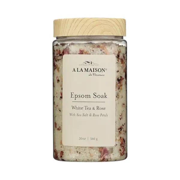 White Tea & Rose Epsom Salt Soak, 16.9 OZ 1