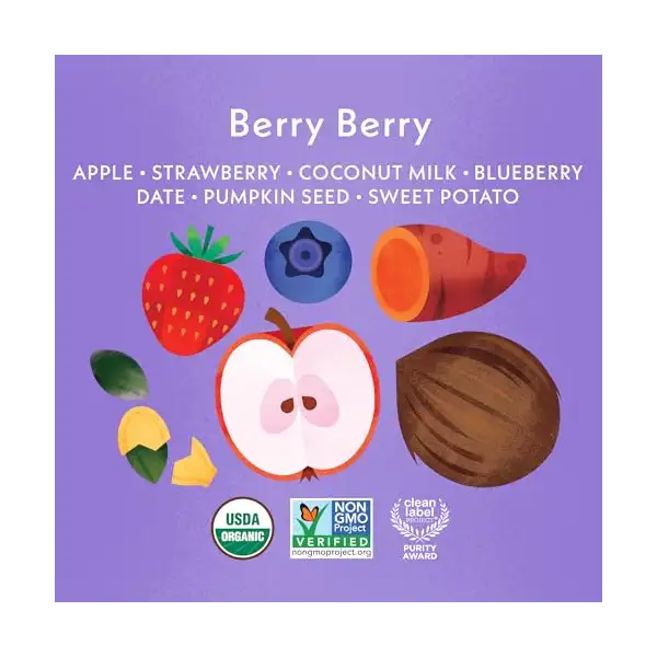 Organic Berry Berry Dairy Free Smoothie, 4 OZ 2