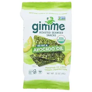 Organic Sea Salt & Avocado Oil Premium Roasted Seaweed, 0.32 OZ