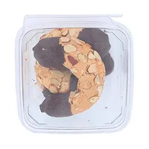 Dark Dipped Almond Horn Cookies, 6 OZ