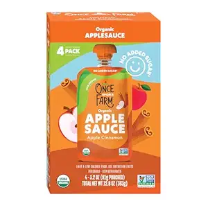 Organic Cinnamon Applesauce Multipack, 12.8 OZ