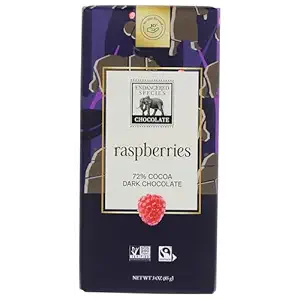 Tart Raspberry Dark Chocolate Wildlife Bar, 3 OZ
