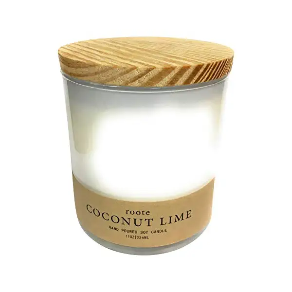 Coconut Lime Soy Candle White Tumbler 1
