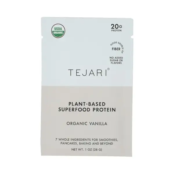 Organic Vanilla Plant Protein Single 1