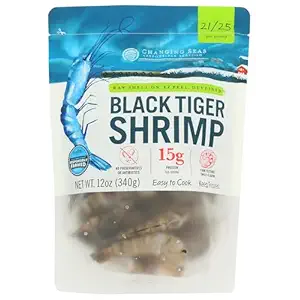 21/25 Easy Peel Black Tiger Shrimp, 12 OZ