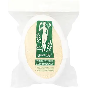Sponge Terry Oval Loofah, 1 EA