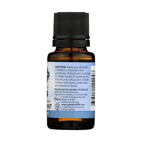 Organic Peppermint Essential Oil, 0.5 FZ 6