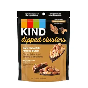 Dark Chocolate Almond Butter Dipped Clusters, 113 GR