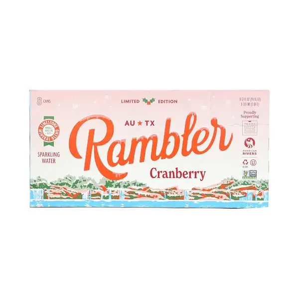 Cranberry Sparkling Water 8pk, 12 FZ 1