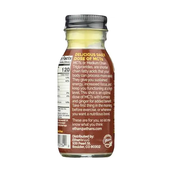 Organic Turmeric Ginger Mct Shot, 2 OZ 2