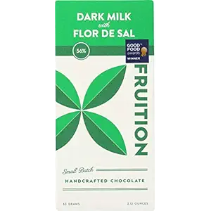Flor De Sal 56% Dark Milk Chocolate Bar, 2.12 OZ
