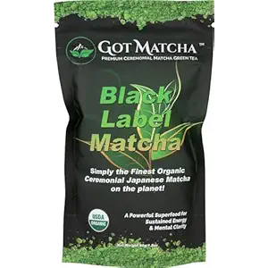 Organic Ceremonial Blck Matcha Grn Tea, 40 GR