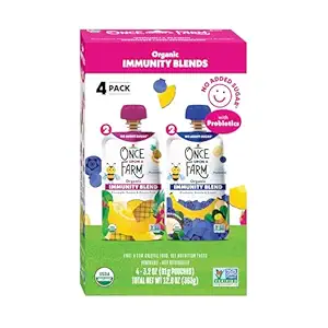 Organic Pineapple and Blueberry Kids Yogurt 4pk, 12.8 OZ