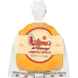 Organic Flour Tortillas 8 Inch, 12 CT